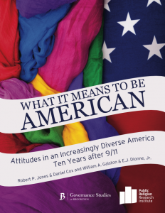 PRRI 2011 What it Means to Be American cover