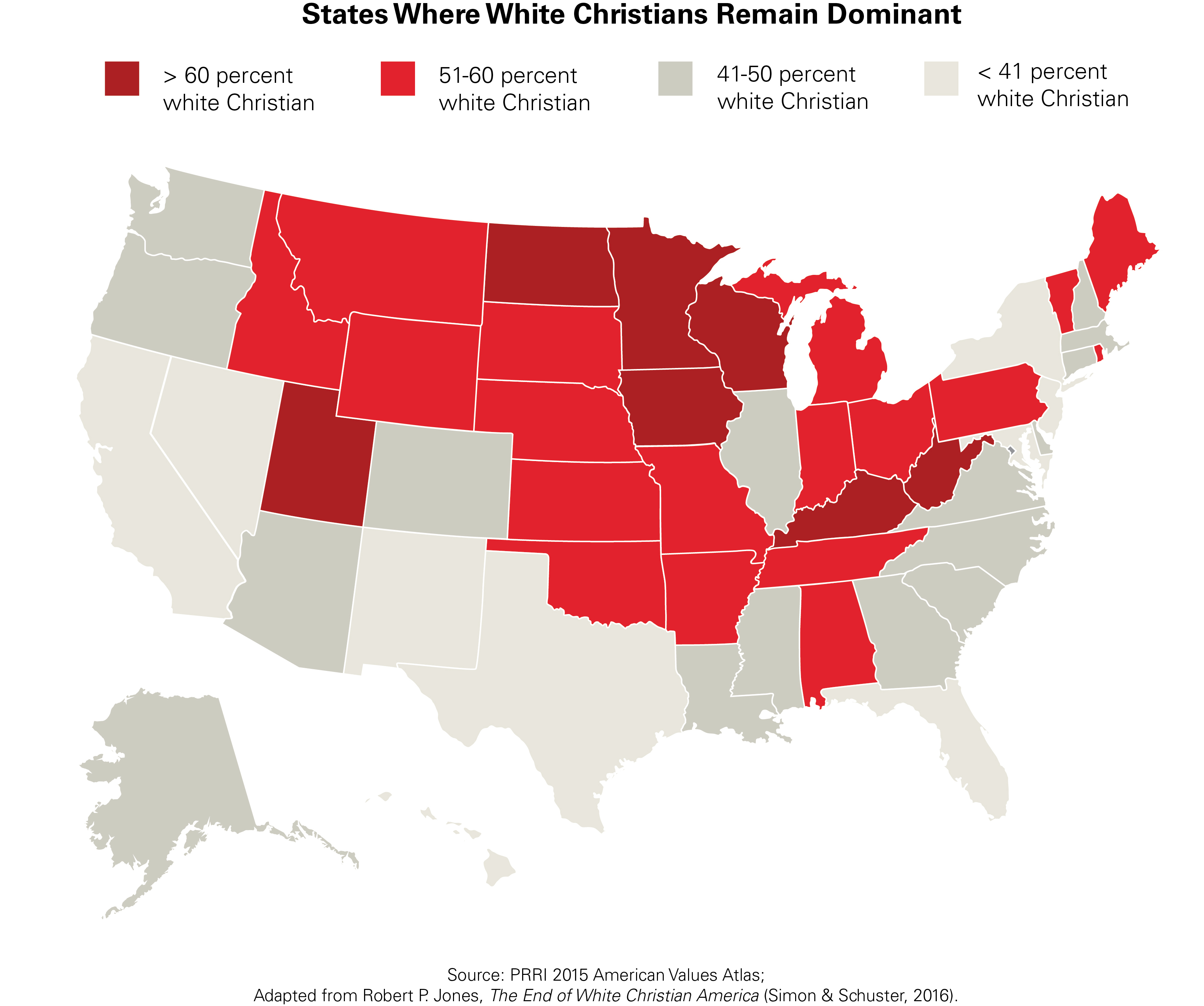 White Christian Map